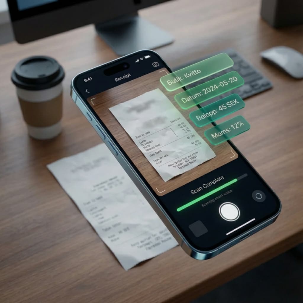 Kvittoskanning i mobilen